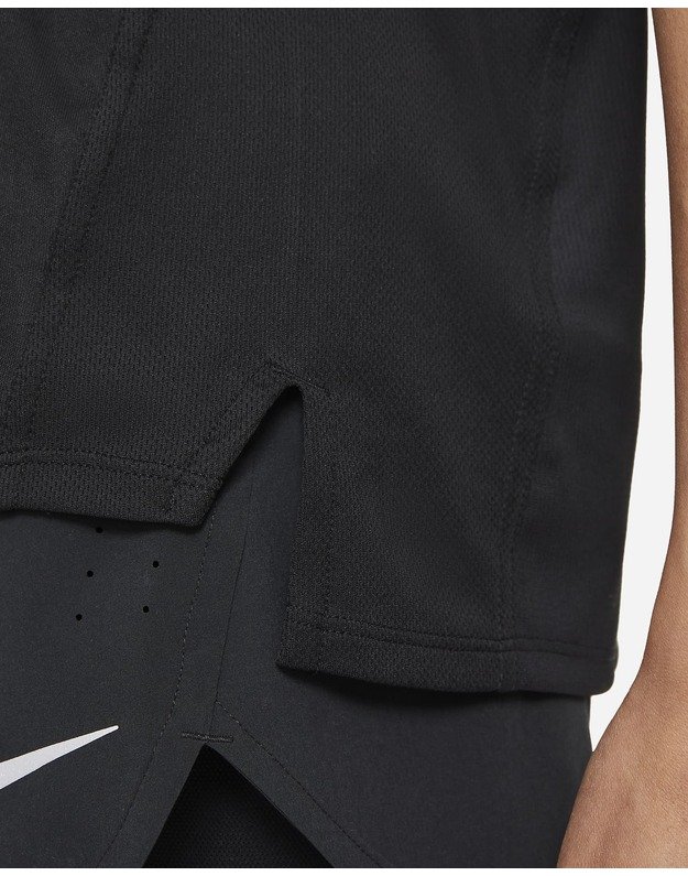 NIKE W NK FAST DF SS TOP marškinėliai