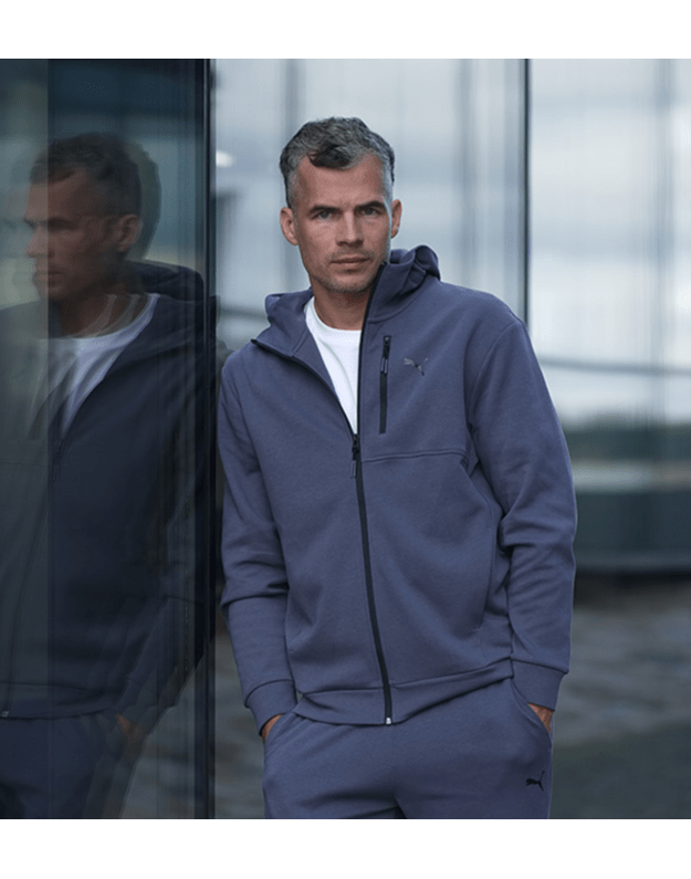 PUMA OPEN ROAD Full-Zip Hoodie DK bliuzonas